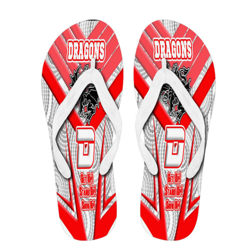 Rugby Life Flip Flops - St. George Illawarra Dragonss Naidoc 2022 Sporty Style Flip Flops A35