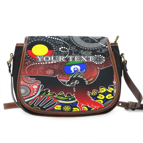 Rugby Life Bag - (Custom) St. George Illawarra Dragons Indigenous Special - Rugby Team Saddle Bag
