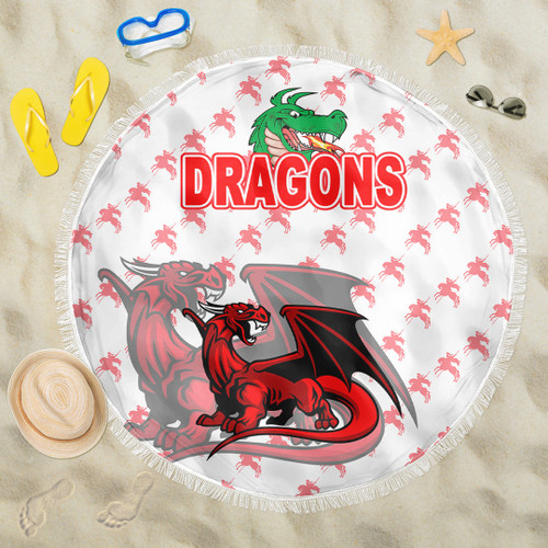 Rugby Life Beach Blanket - St. George Illawarra Dragons New Style Naidoc Beach Blanket A35