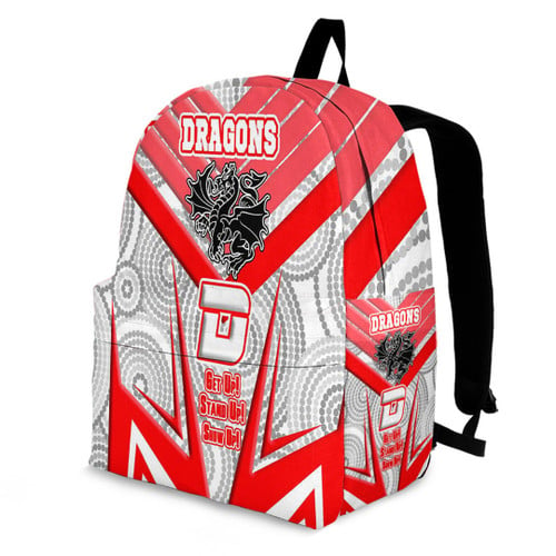 Rugby Life Backpack - St. George Illawarra Dragonss Naidoc 2022 Sporty Style Backpack A35