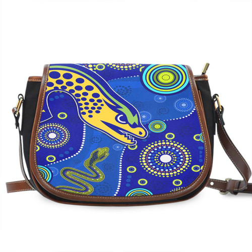Rugby Life Bag - (Custom) Parramatta Eels Indigenous Special Blue Version - Rugby Team Saddle Bag