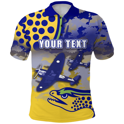 Rugby Life Polo Shirt - (Custom Personalised) Parramatta Polo Shirt Eels Indigenous Soldiers Anzac K13