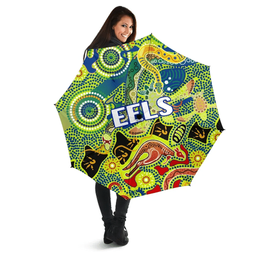 Rugby Life Umbrella - Parramatta All Over Print Umbrellas Eels Unique Indigenous K8