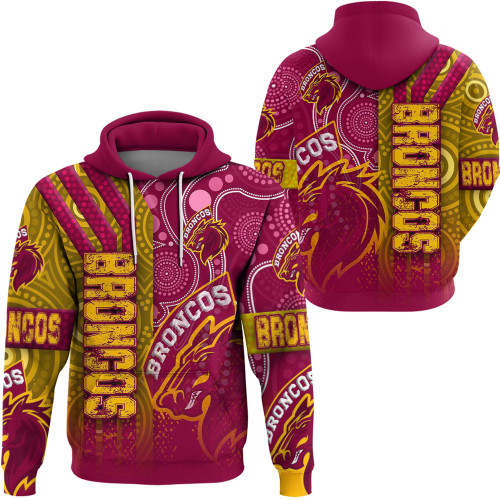 Rugby Life Clothing - Brisbane Broncos Sporty Style Hoodie A35