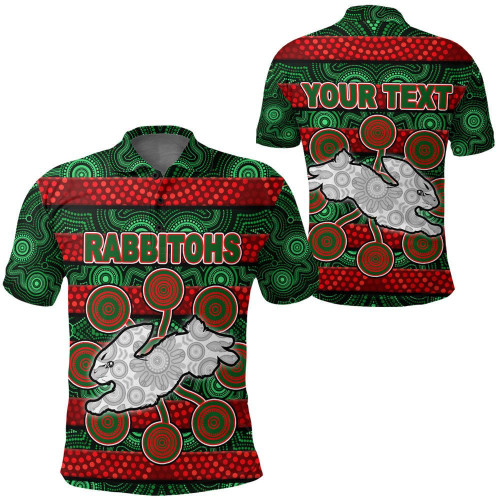 Rugby Life Clothing (Custom) - South Sydney Rabbitohs Aboriginal Polo Shirts A35