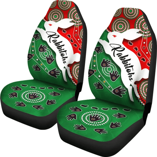 Rugby Life Car Seat Cover - Rabbitohs Forever Car Seat Covers Indigenous K4