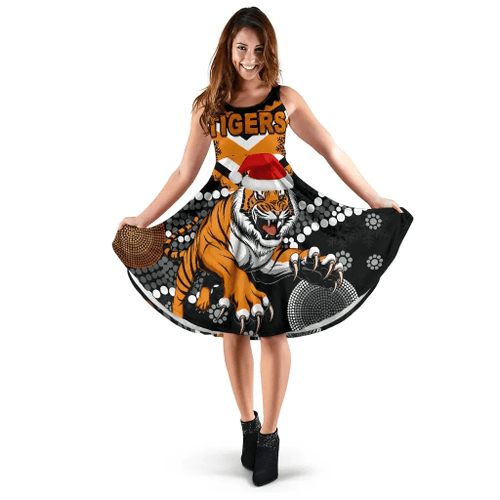 Rugby Life Dress - Wests Christmas Women's Dress Tigers Indigenous K8