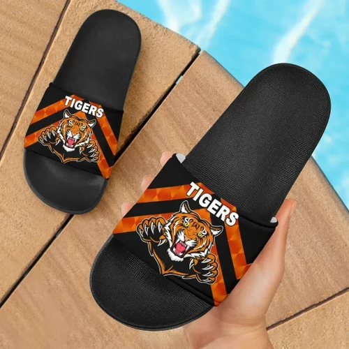 Rugby Life Sandals - Balmain Slide Sandals Tigers Black Vibes K8