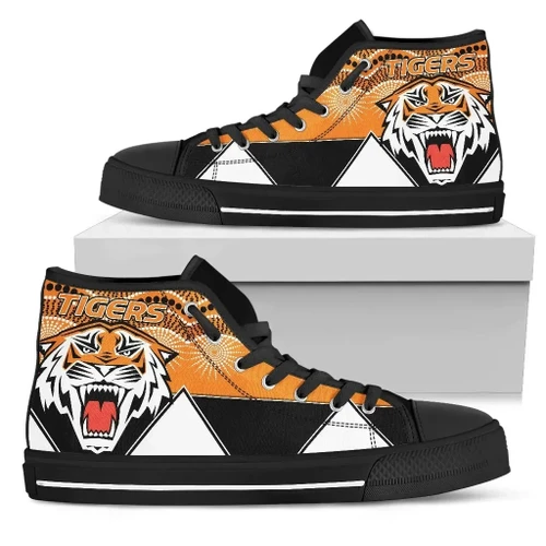 Rugby Life Footwear - Tigers High Top Shoe Wests Indigenous Newest K13
