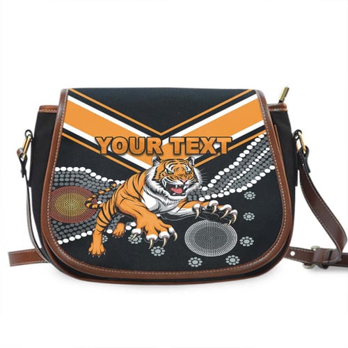 Rugby Life Bag - (Custom) Wests Tigers Original Indigenous - Rugby Team Saddle Bag