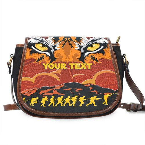 Rugby Life Bag - (Custom) Wests Tigers Anzac Anzac Soldiers - Rugby Team Saddle Bag