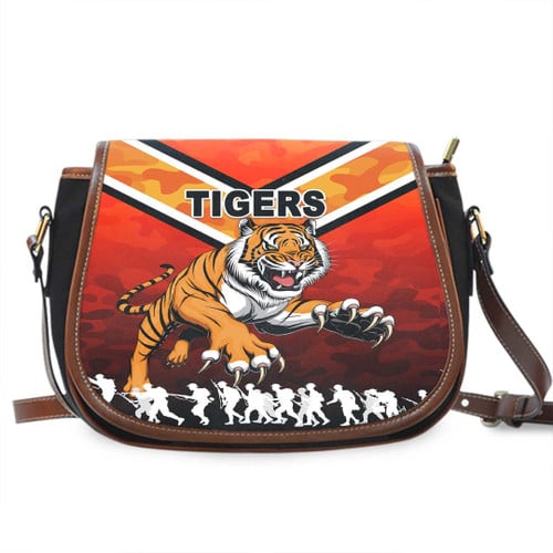 Rugby Life Bag - (Custom) Wests Tigers - Rugby Team Saddle Bag