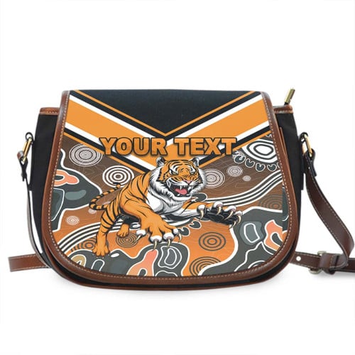 Rugby Life Bag - (Custom) Wests Tigers Indigenous - Rugby Team Saddle Bag Saddle Bag