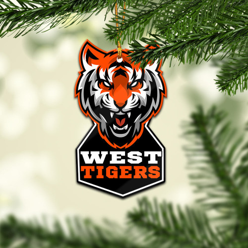 Rugby Life Ornament - West Tigers Custom Shape Ornament A35