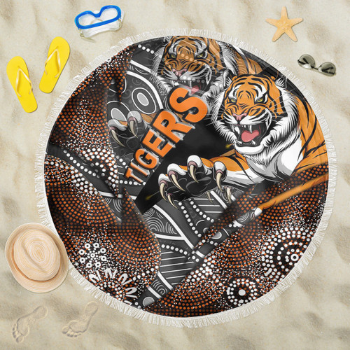 Rugby Life Beach Blanket - West Tigers Aboriginal Beach Blanket A35