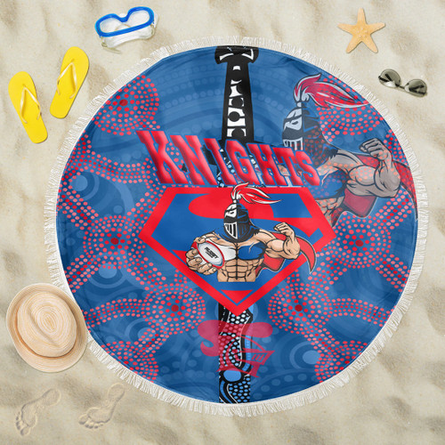 Rugby Life Beach Blanket - Newcastle Knights Superman Beach Blanket A35