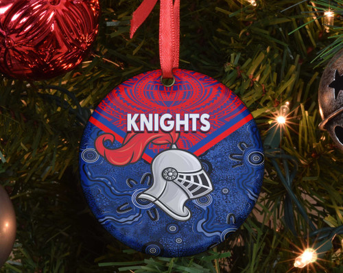 Rugby Life Ornament - (Custom) Newcastle Knights Tattoo Style Ornament A31