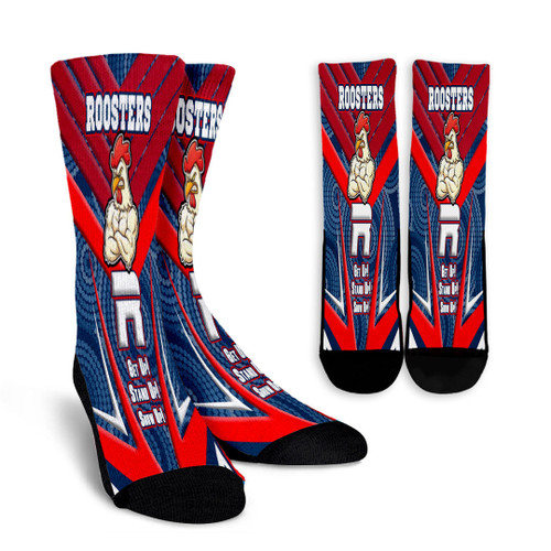 Rugby Life Crew Socks - Sydney Roosters Naidoc 2022 Sporty Style Crew Socks A35