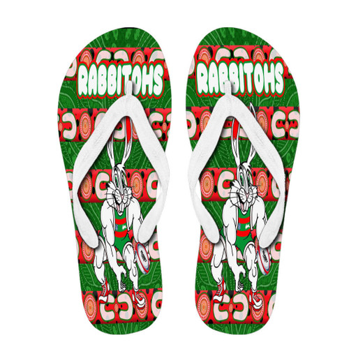 Rugby Life Flip Flops - South Sydney Roosters Comic Style New Flip Flops A35