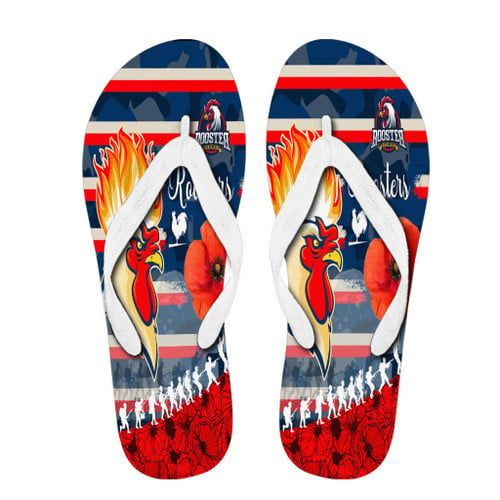 Rugby Life Flip Flops - Sydney Roosters Style Anzac Day New Flip Flops A35