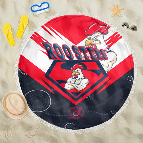 Rugby Life Beach Blanket - Sydney Roosters Superman Beach Blanket A35
