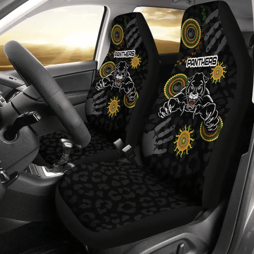 Rugby Life Car Seat Cover - Panthers Car Seat Covers Indigenous Country Style K36