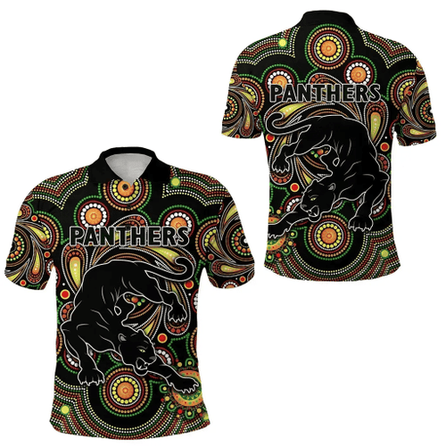 Rugby Life Polo Shirt - Penrith Polo Shirt Panthers Indigenous Vibes K8