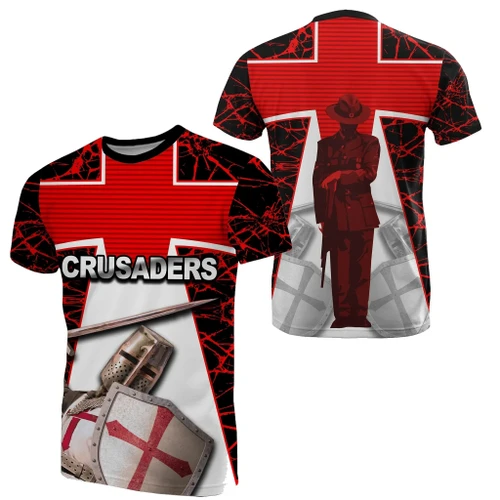 Crusaders T Shirt Anzac Day TH4