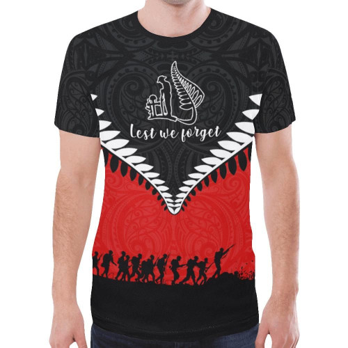 New Zealand Anzac Shirt, Lest We Forget Remembrance Day T-Shirt K4