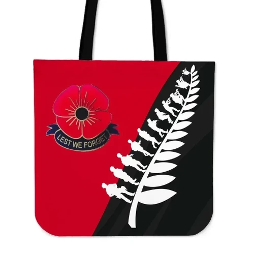 New Zealand Anzac Day Lest We Forget Tote Bag K5