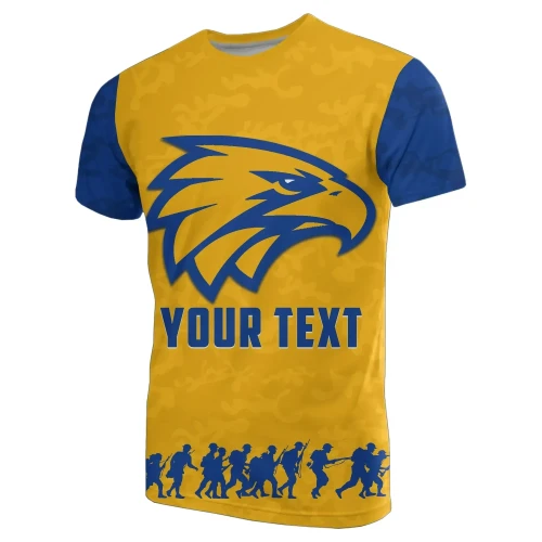 (Custom Personalised) Australia T Shirt Eagles Anzac Day TH6