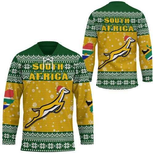 1sttheworld Clothing - South Africa Christmas Hockey Jersey A31