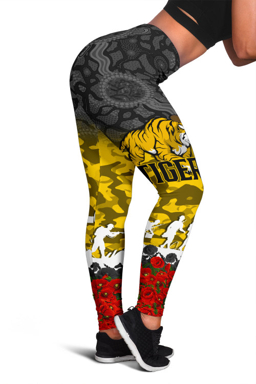 Richmond Tigers Leggings, Anzac Day Lest We Forget A31B