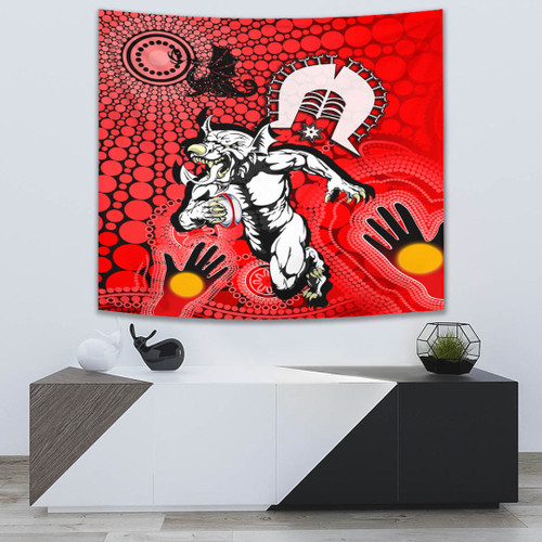 Rugby Life Tapestry - St. George Illawarra Dragons New Naidoc Tapestry A35