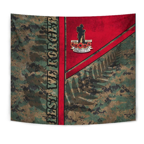 Anzac New Zealand Tapestry Lest We Forget Camo - Road to Peace K4