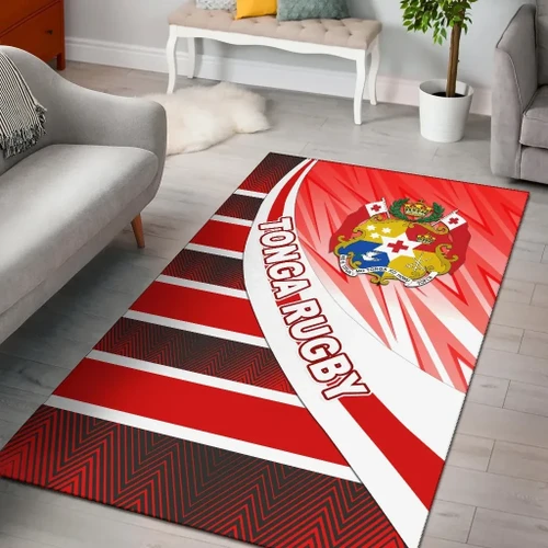 Tonga Rugby Area Rug Victorian Vibes K36
