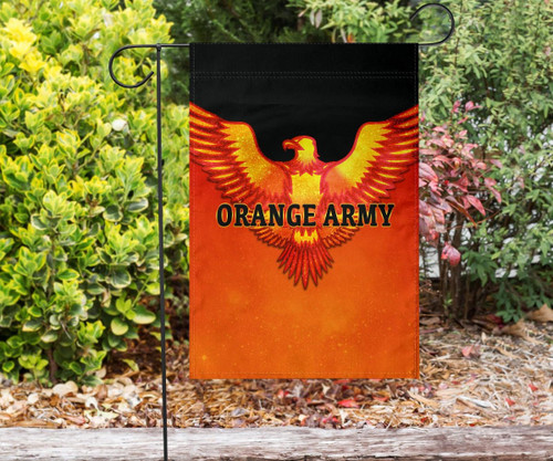 Orange Army Flag Cricket Sporty Style K8