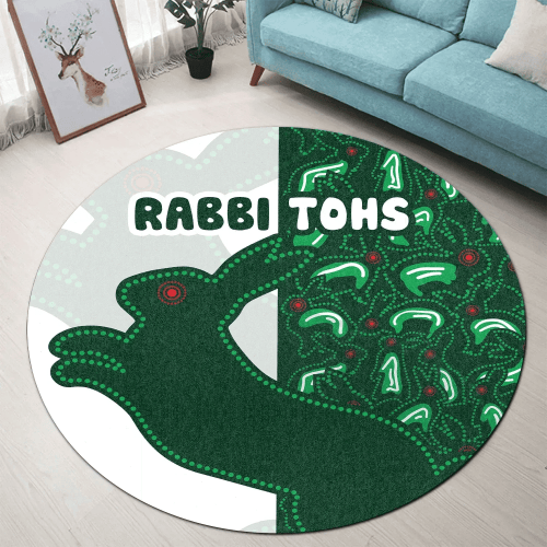Rugby Life Carpet - Rabbitohs Round Carpet Humanized Style TH12