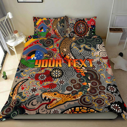 (Custom Personalised) Indigenous Bedding Set All Stars Naidoc Unique Vibes K8