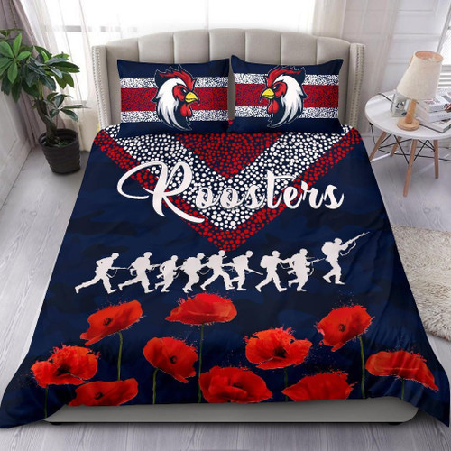 Rugbylife Bedding Set - Rooster Anzac Day Bedding Set Rugby TH6