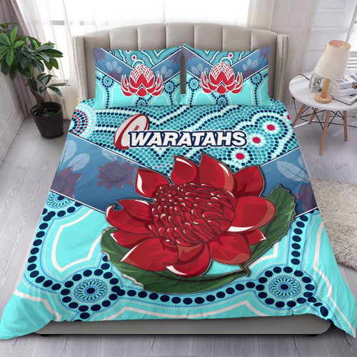 Rugbylife Bedding Set - New South Wales Rugby Bedding Set Indigenous NSW - Waratahs K13