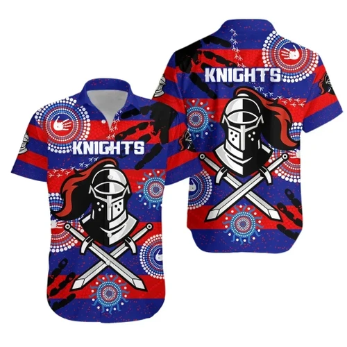 Rugby Life Shirt - Newcastle Knights Hawaiian Shirt Indigenous Country Style K36