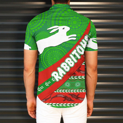 RugbyLife Shirt - South Sydney Rabbitohs Indigenous Aboriginal - Rugby Team Short Sleeve Shirt