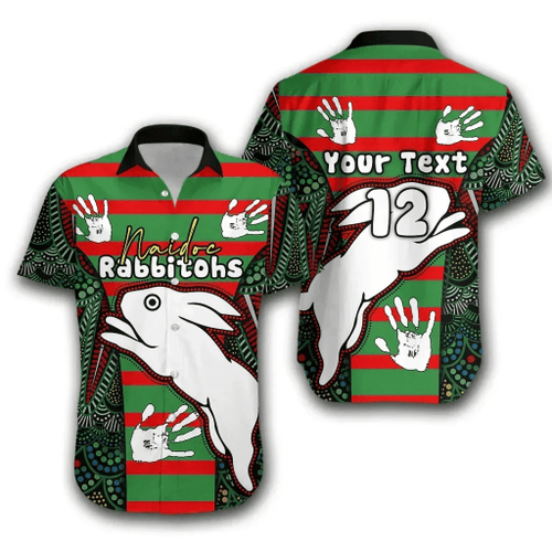 Rugby Life Shirt - (Custom Personalised) Rabbitohs Naidoc Week Hawaiian Shirt Indigenous Sport Style Version Special TH12