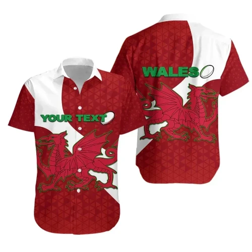 Rugbylife Shirt - (Custom Personalised) Wales Rugby Hawaiian Shirt Victorian Vibes K36