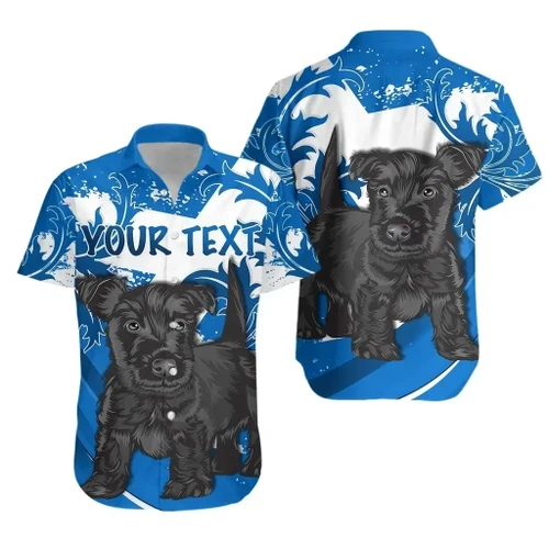 Rugbylife Shirt - (Custom Personalised) Scotland Rugby Hawaiian Shirt Cute Scottish Terrier K13