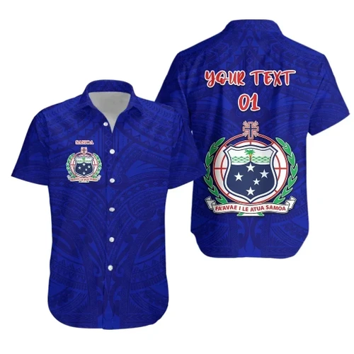 Rugbylife Shirt - (Custom Personalised) Manu Samoa Rugby Hawaiian Shirt Free Style, Custom Text And Number K8