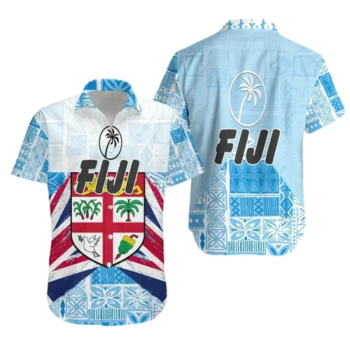 Rugbylife Shirt - Fiji Rugby Hawaiian Shirt Tapa Vibes K36