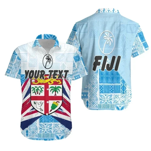 Rugbylife Shirt - (Custom Personalised) Fiji Rugby Hawaiian Shirt Tapa Vibes K36