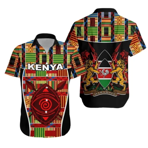 Rugbylife Shirt - Kenya Rugby Hawaiian Shirt Maasai Spirit K13